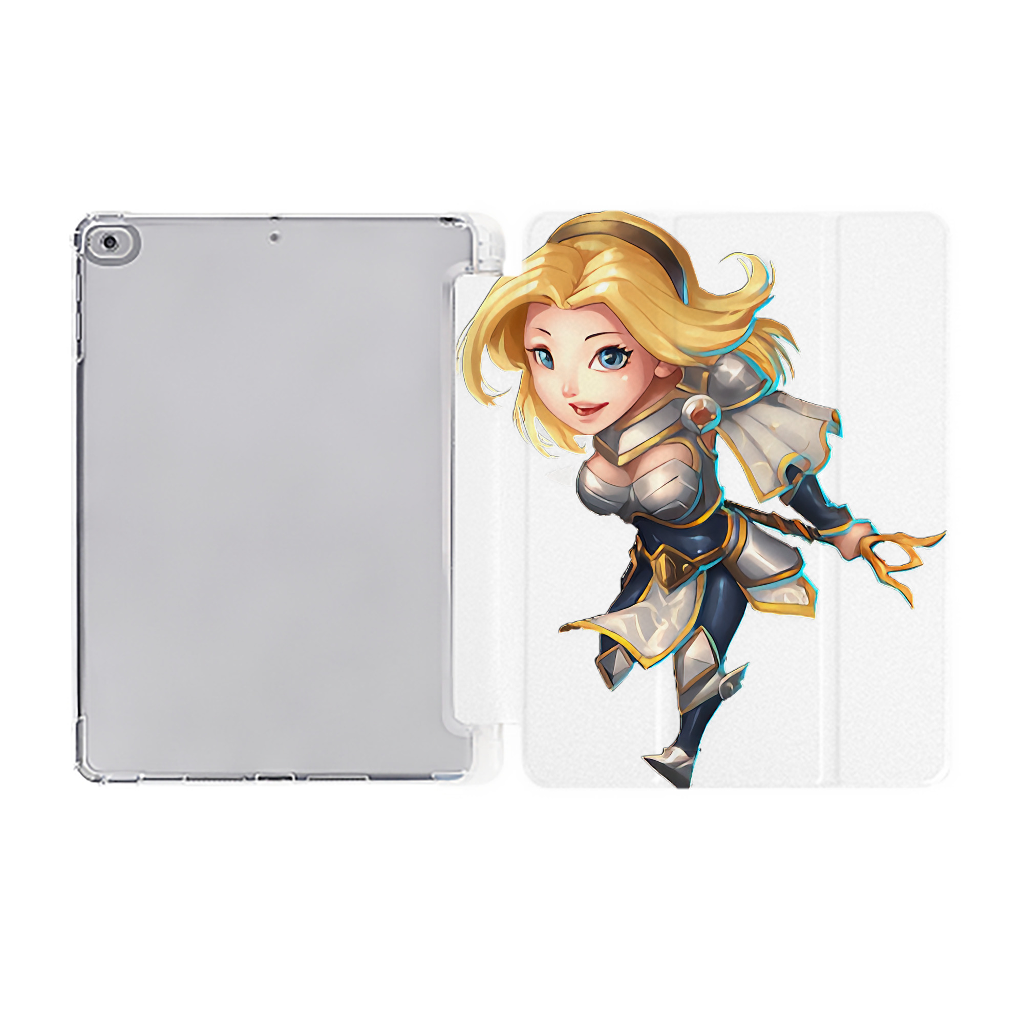 （画像用） リーグ・オブ・レジェンド League of Legends LOL IPad ケース ペン収納付き 三つ折りスタンド PUレザー×シリコン 対応機種9.5/10.5/10.9インチ